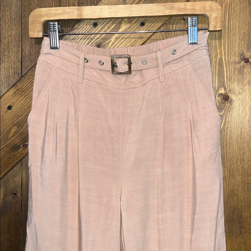 Bar III Tan Wide Leg Women's Pants - Picture 3 of 6